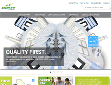 Tablet Screenshot of greenrayled.com